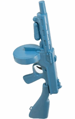 Smiffys Blue Fake Tommy Gun Toy Accessory