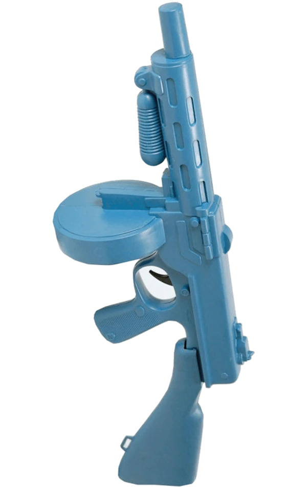 Smiffys Blue Fake Tommy Gun Toy Accessory 3 Smiffys Blue Fake Tommy Gun Toy Accessory