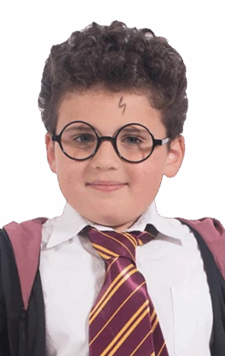 Smiffys Schoolboy Black Round Glasses Accessory