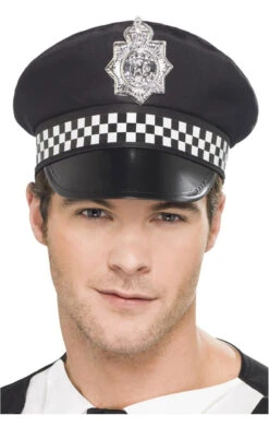 Smiffys Policeman Panda Cap Accessory
