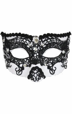 GENERIC Adult White And Black Delma Facepiece