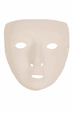 Smiffys White Robot Ghost Facepiece