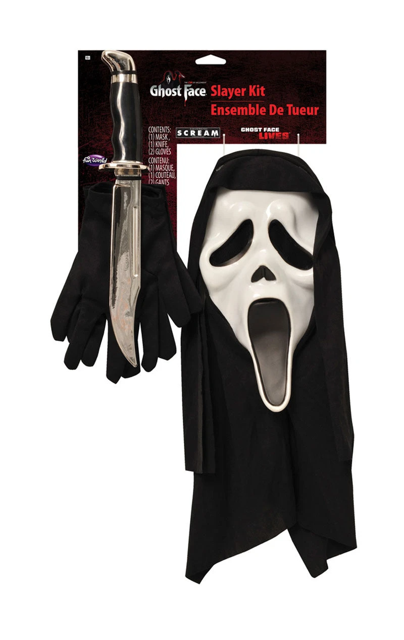 GENERIC Adult Ghost Face Slayer Accessory Kit 3 GENERIC Adult Ghost Face Slayer Accessory Kit