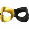 GENERIC Black And Gold Eye Mask -Palmer Sales 00002282p