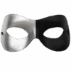 GENERIC Adult Black And Silver Domino Facepiece -Palmer Sales 00002283p