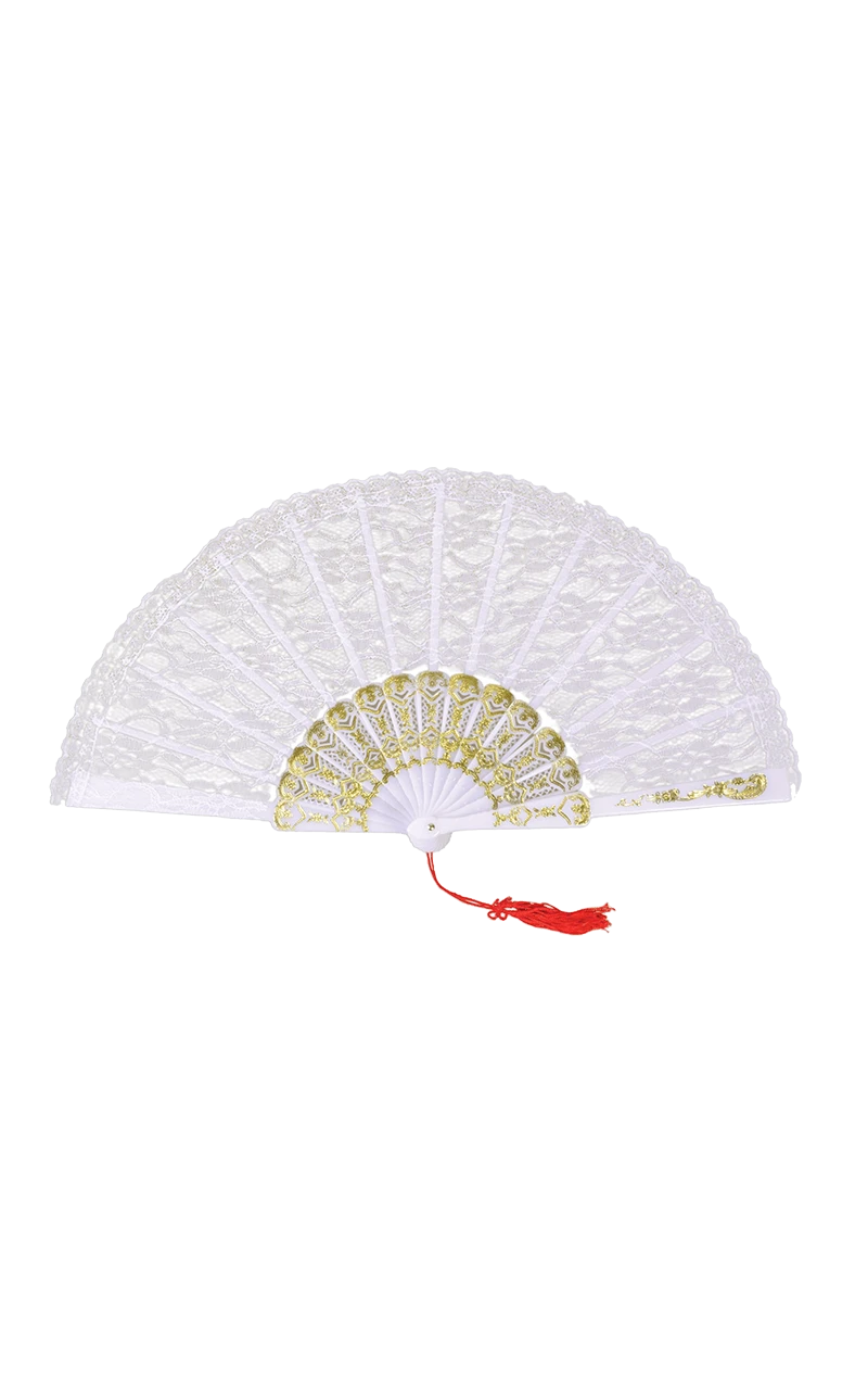 White Lace Fan Accessory 3 White Lace Fan Accessory