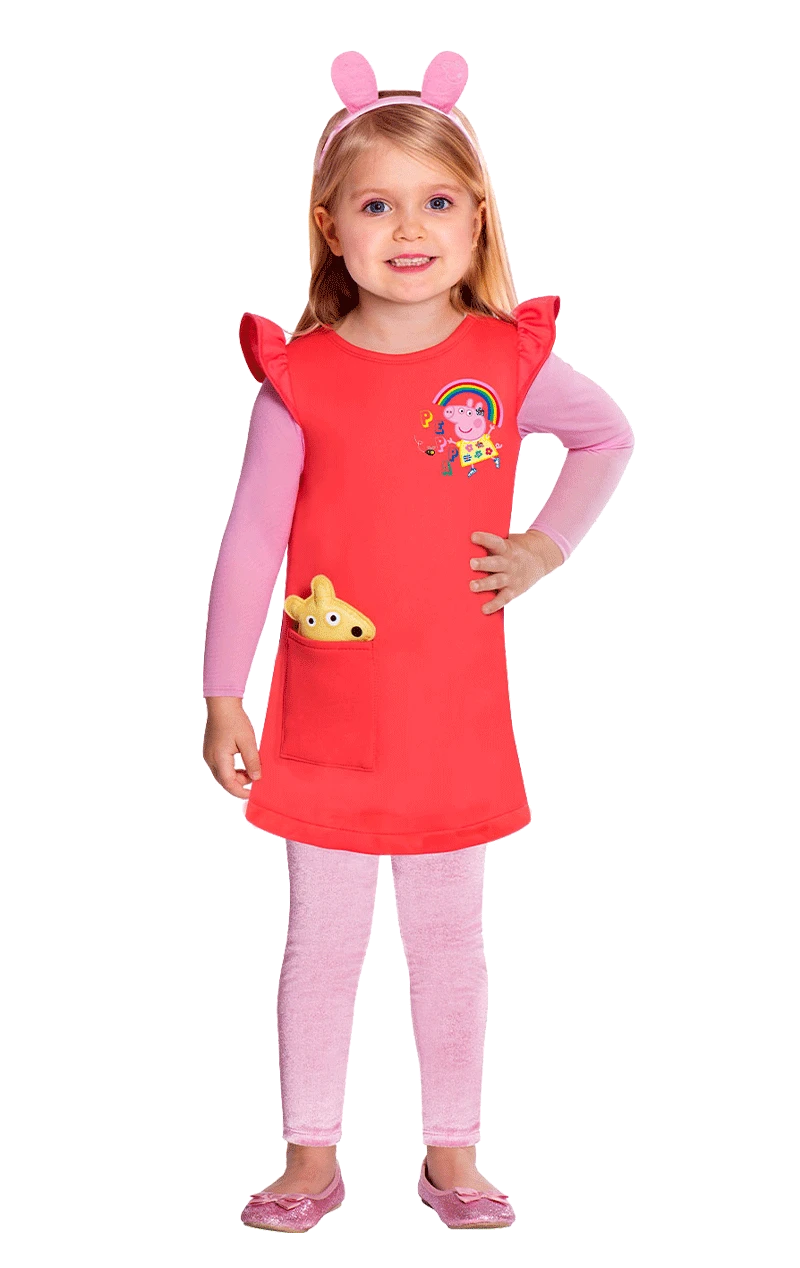 AMSCAN Girls Peppa Pig Dress 3 AMSCAN Girls Peppa Pig Dress