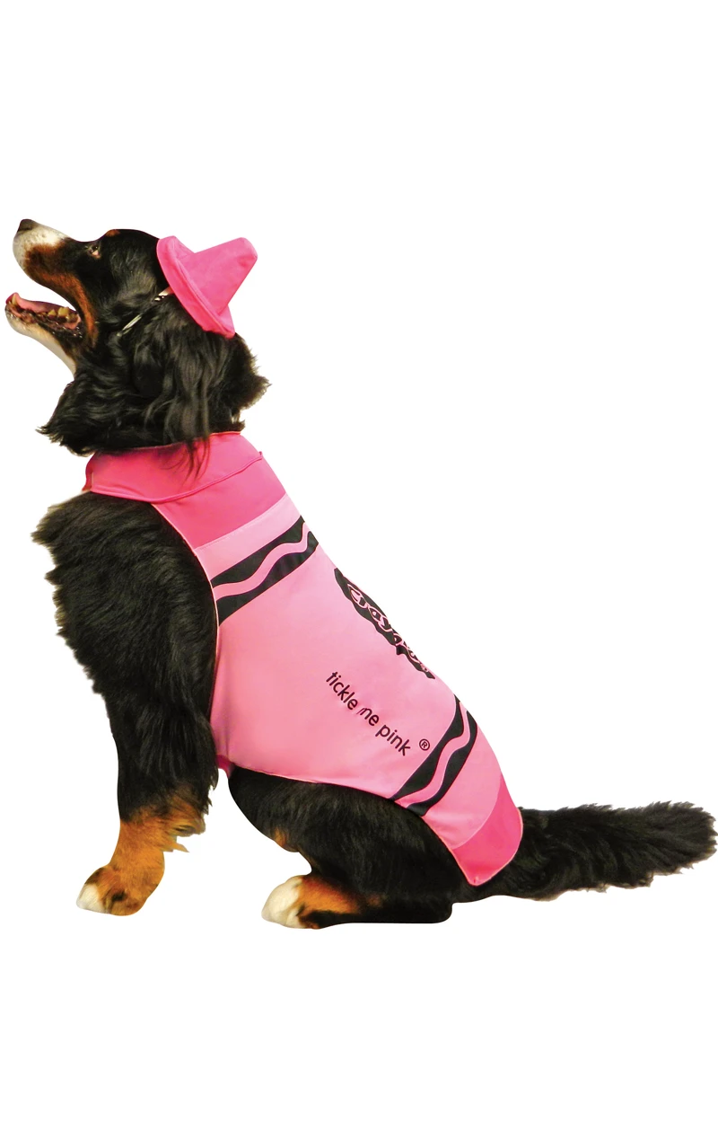 GENERIC Pink Crayola Dog Costume 3 GENERIC Pink Crayola Dog Costume