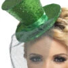 Smiffys Green Glitter Mini Top Hat