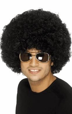 Smiffys Funky Black Afro Wig Accessory
