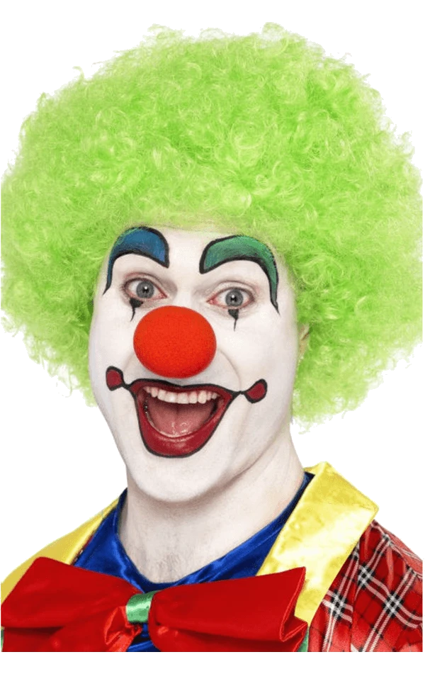 Unisex Green Clown Afro Wig 4 Unisex Green Clown Afro Wig - Image 2