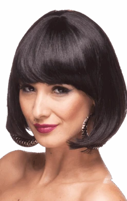 Black Cindy Bob Wig