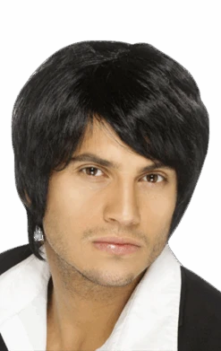 Smiffys Boy Band Wig (Black)