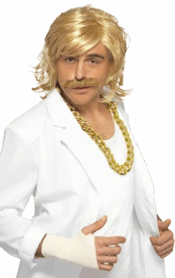 Smiffys Keith Lemon Wig And Moustache