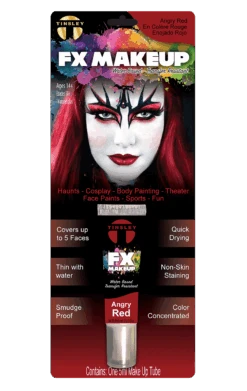 Angry Red FX Makeup