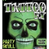 Glow In The Dark Party Skull Tattoo FX