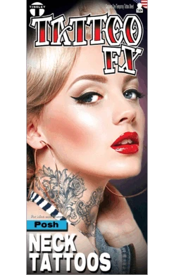 Floral Neck Tattoo FX