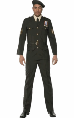 Smiffys Adult Mens Wartime Officer Costume