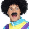 Smiffys Scouser Set Black Curly Wig And Tache -Palmer Sales 00010091p