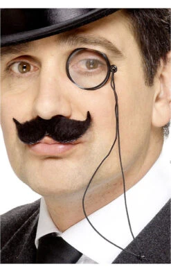 Smiffys Black Monocle Glass Accessory