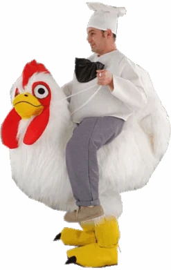 Luxury Ride On Chicken Mascot Costume