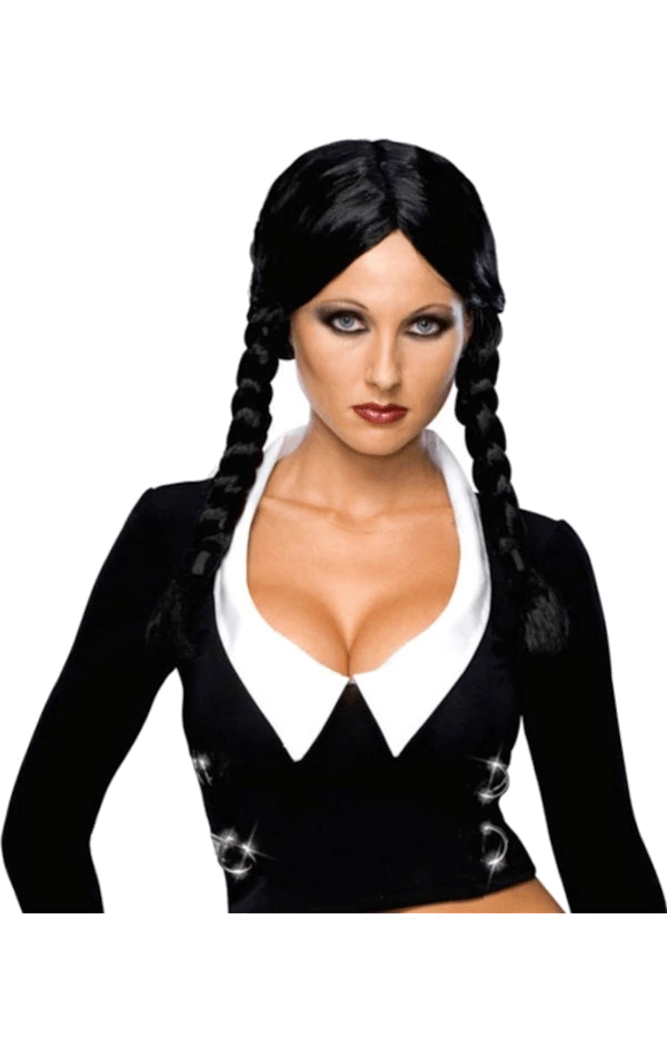 Womens Wednesday Addams Wig 3 Womens Wednesday Addams Wig