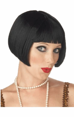 Flirty Flapper Black Wig