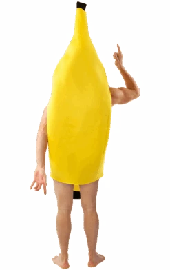 Adult Banana Costume -Palmer Sales 00011605a02