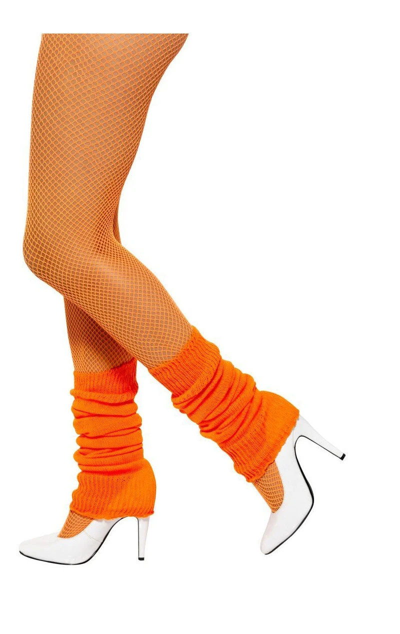 Smiffys Orange Leg Warmers 3 Smiffys Orange Leg Warmers