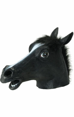 Adult Black Beauty Horse Facepiece