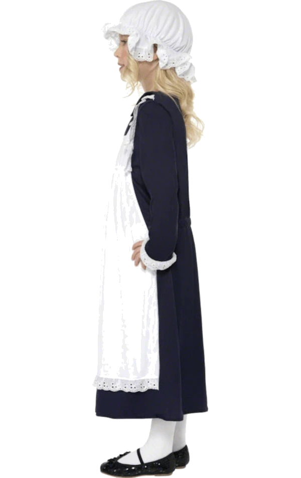 Smiffys Girls Victorian Poor Maid Costume 4 Smiffys Girls Victorian Poor Maid Costume - Image 2