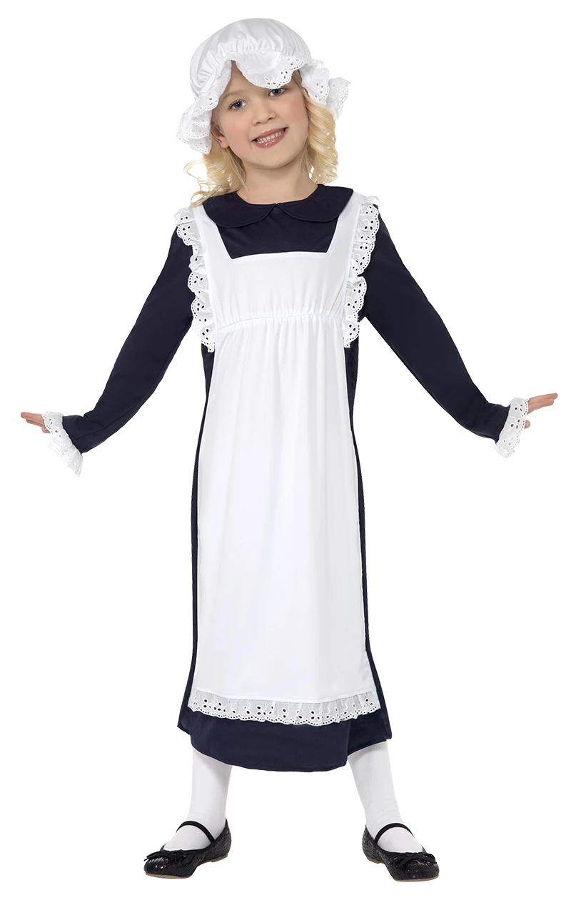 Smiffys Girls Victorian Poor Maid Costume 3 Smiffys Girls Victorian Poor Maid Costume