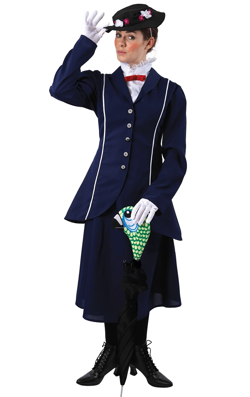 Womens Mary Poppins Movie Costume 3 Womens Mary Poppins Movie Costume