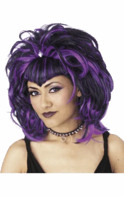 Palmer Evil Sorceress Black And Purple Wig
