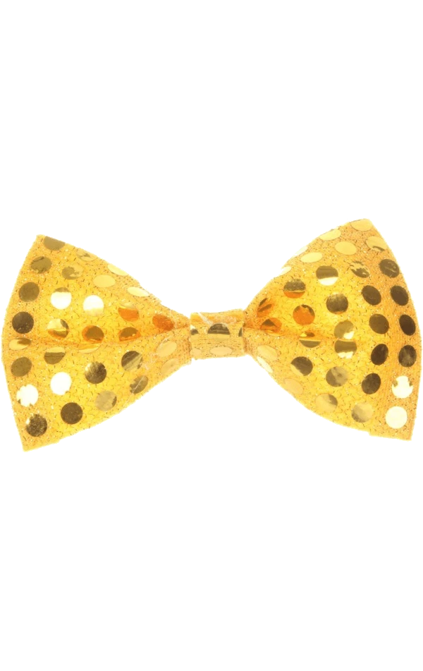 Gold Sequin Bow Tie Accessory 3 Gold Sequin Bow Tie Accessory