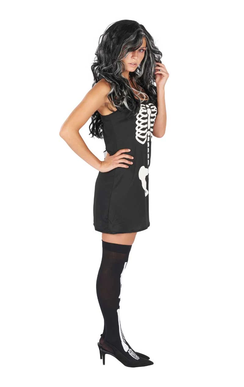 Womens Simple Skeleton Costume 4 Womens Simple Skeleton Costume - Image 2