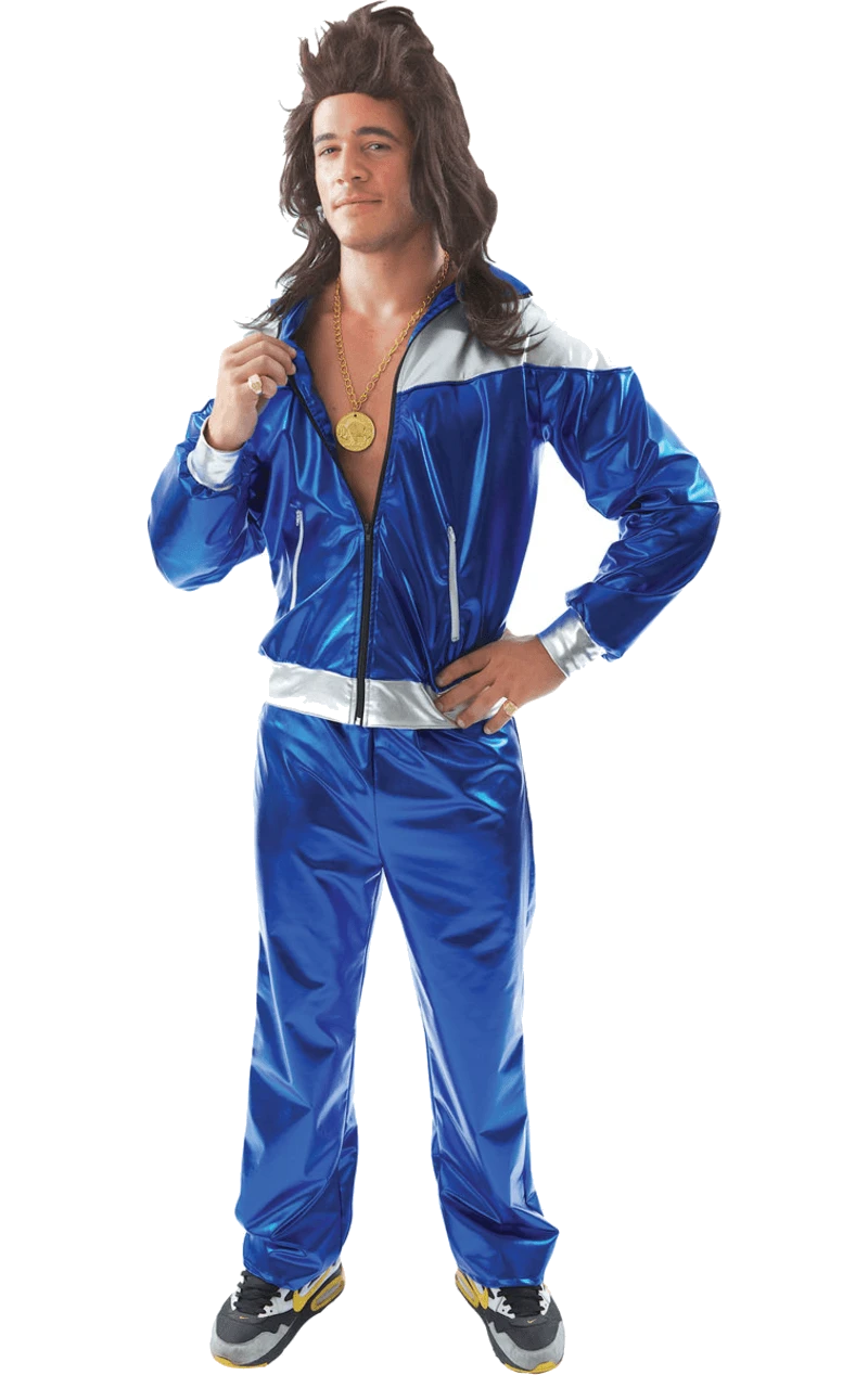 Adult Mens 1980s Shellsuit Costume 3 Adult Mens 1980s Shellsuit Costume
