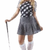 Womens Black Golfer Costume 2 Womens Black Golfer Costume -Palmer Sales 00016832p