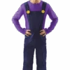 Adult Waluigi Super Mario Costume 2 Adult Waluigi Super Mario Costume -Palmer Sales 00016894p