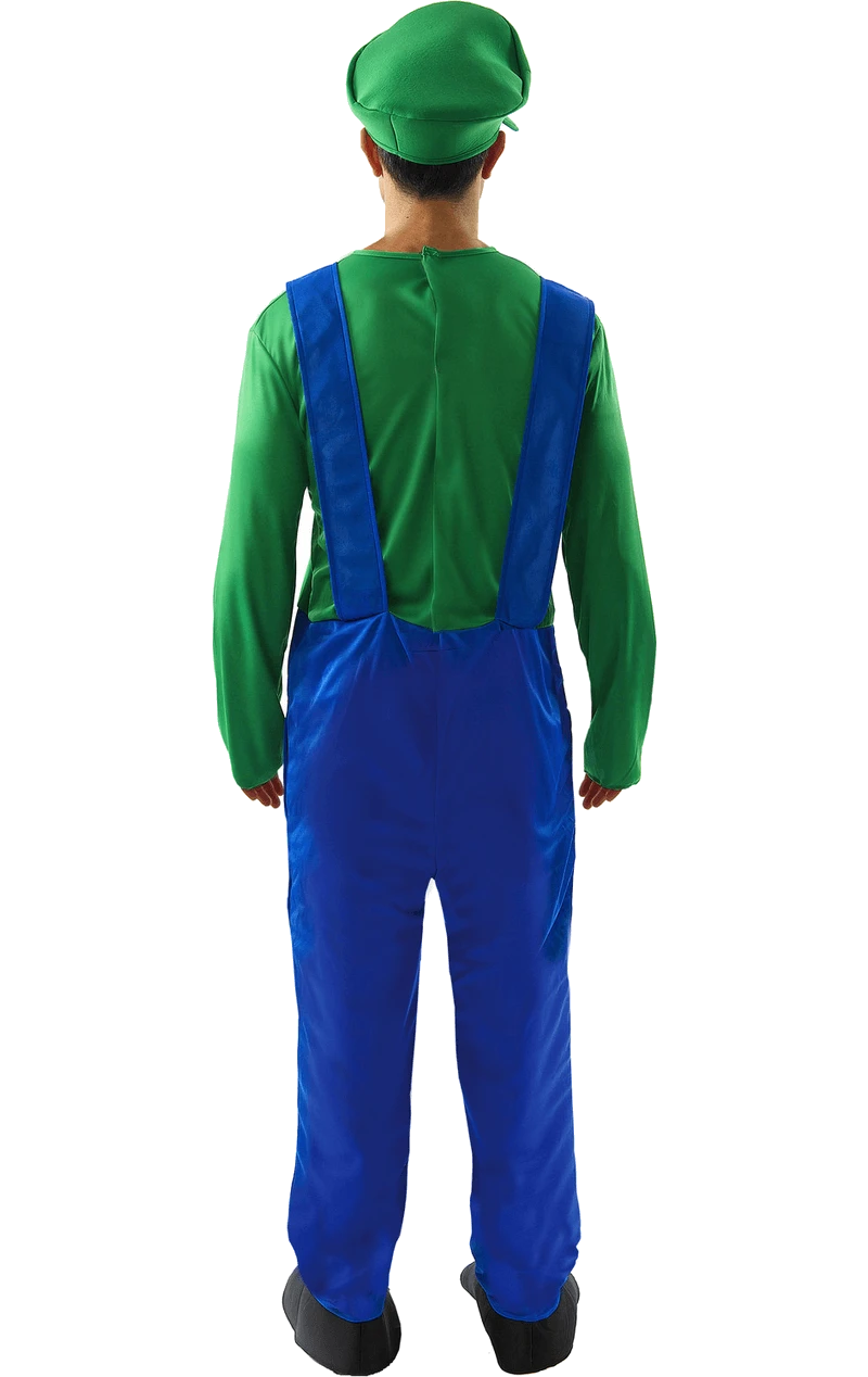 Mens Luigi Super Mario Costume 5 Mens Luigi Super Mario Costume - Image 3