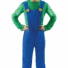 Mens Luigi Super Mario Costume -Palmer Sales 00016936p