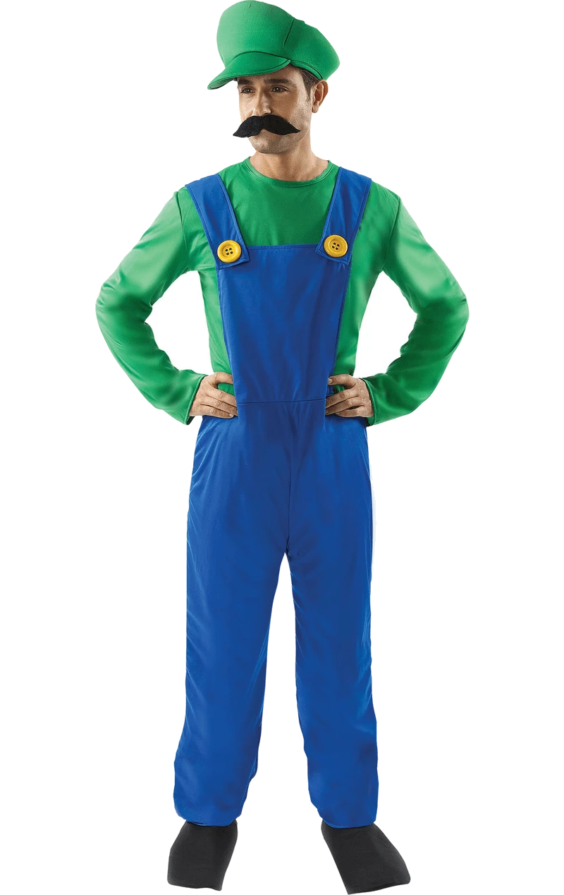 Mens Luigi Super Mario Costume 3 Mens Luigi Super Mario Costume