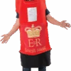 Adult Postbox Fancy Dress Costume 2 Adult Postbox Fancy Dress Costume -Palmer Sales 00017131p