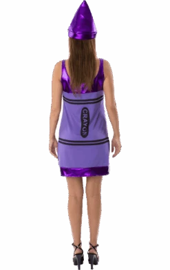 Womens Purple Crayon Costume -Palmer Sales 00018436a02
