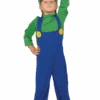Kids Luigi Super Mario Costume 1 Kids Luigi Super Mario Costume -Palmer Sales 00019391p
