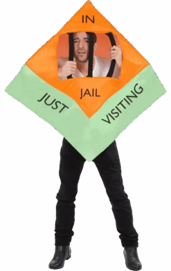 Adult In Jail Monopoly Costume