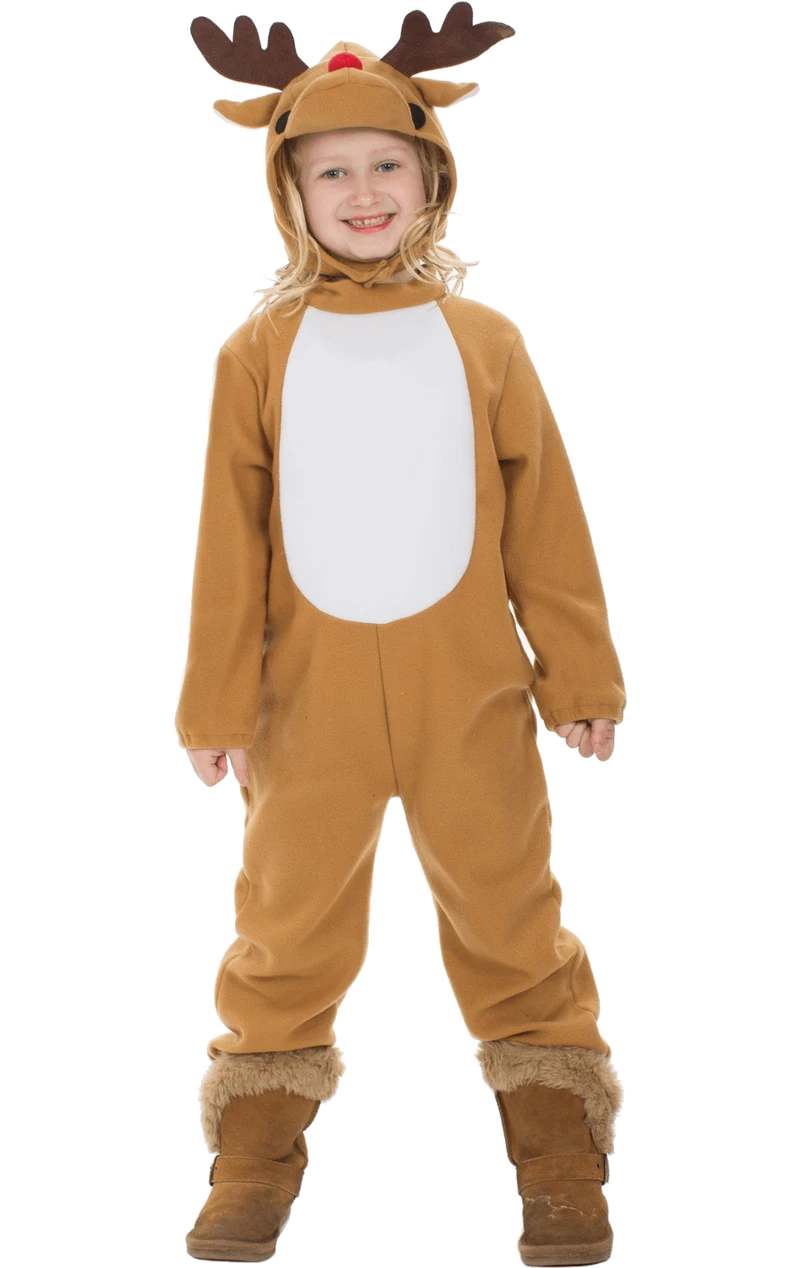 Kids Reindeer Christmas Costume 3 Kids Reindeer Christmas Costume