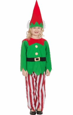 Kids Unisex Elf Christmas Costume
