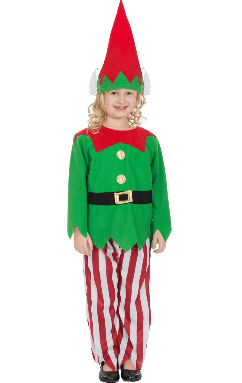 Kids Unisex Elf Christmas Costume 3 Kids Unisex Elf Christmas Costume