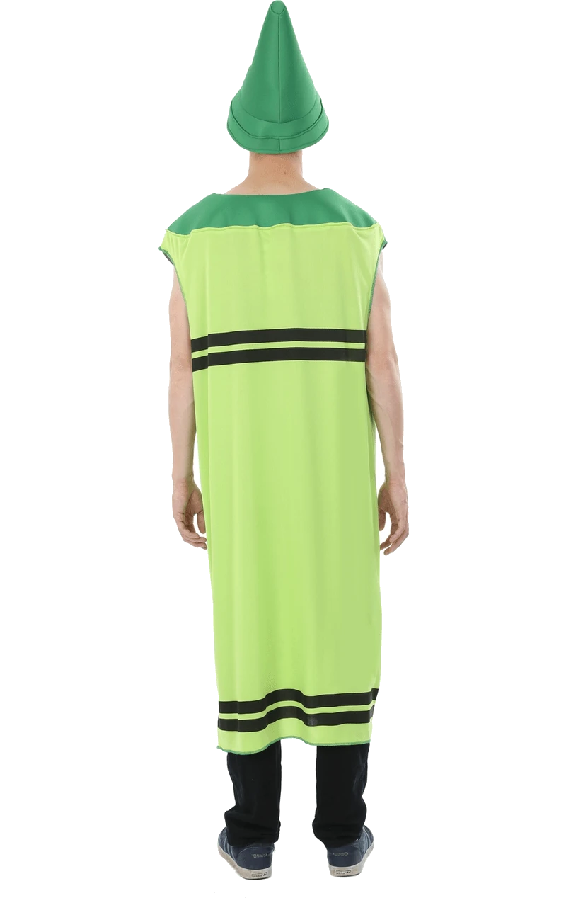 Mens Green Crayon Costume 5 Mens Green Crayon Costume - Image 3